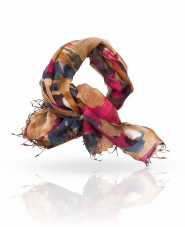 Палантин Женский ZW-BRUSHP/BLUE.RED